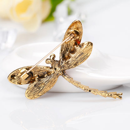 New Retro Alloy Diamond Dragonfly Brooch b415f855 d794 4946 8fc4 165ada9f8fb5