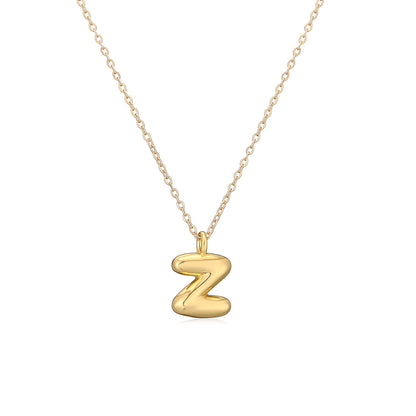 Copper Plated Gold 26 English Letters Pendant Necklace Niche Personality Clavicle Chain b419304c 5733 4f8d 88f3 dcd95bcbad0f