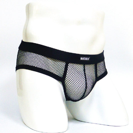 Men's Underwear Transparent Mesh Briefs Low Waist Convex Design Underwear Men b42b6377 3874 44a2 8070 ca02c3c07dbc