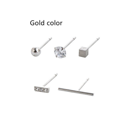 Women's Simple And Cool Style Sterling Silver Earrings b4309b38 2f20 4bec ad73 ecc42568edfe