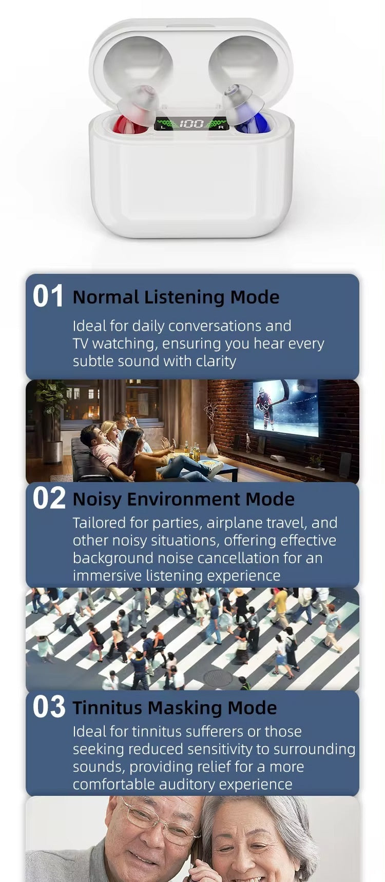 Cross-border Within The Ear Elderly Digital Hearing Aid Sound Amplifier Sound Collector Mobile Charging Warehouse b43628d3 6c