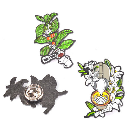 Design Barista Badge Cafe Ornament Souvenir Barista Brooch Gift b436db4e cbc6 44d9 b6b0 bcd31affa6d3
