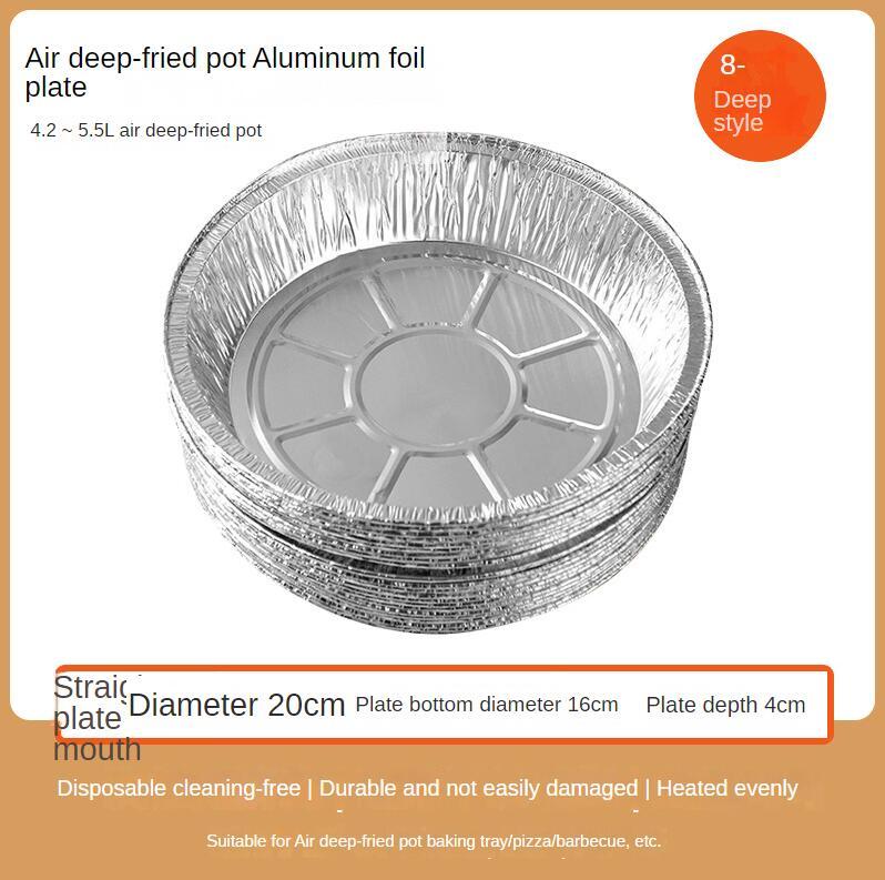 Non-stick Aluminum Foil Liners Air Fryer Disposable Paper Liner Oil-proof Steaming Basket Kitchen Tool BBQ Drip Pan Tray b44a
