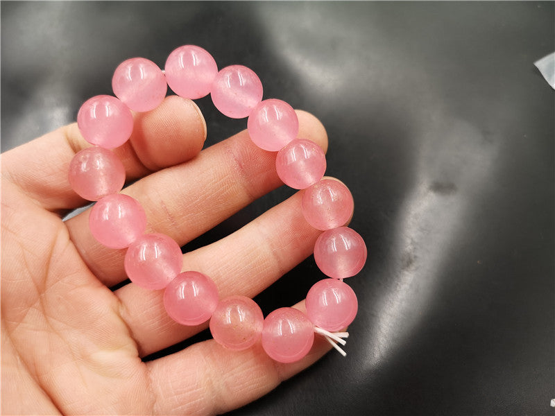 Colorful Floating Flowers Jade Ball Bracelet b4671517 3266 4c23 b4c3 c3ac272b1915