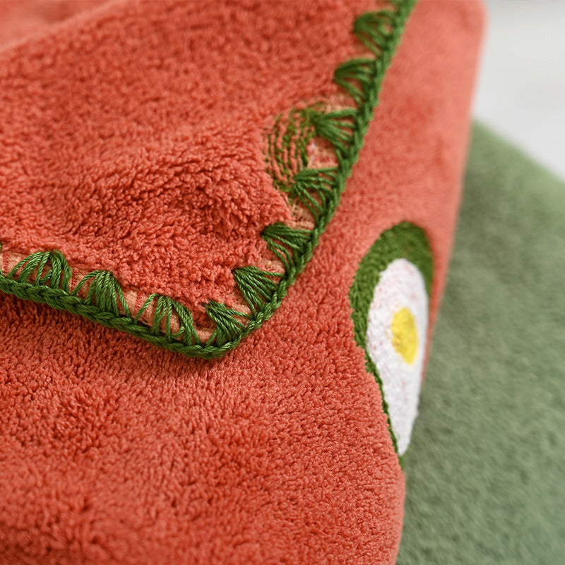 Pineapple Avocado Covers Towels Coral Velvet Soft Absorbent Couple b48348d5 3da0 4fb9 9de1 30ec38426e1e