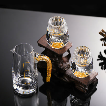Gold Foil Kingsoft Diamond Crystal White Wine Glass b4ac969c 01cf 463a a7db 82f609dd1c30