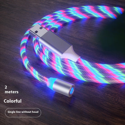Magnetic Charging Cable Streamer Fast Charging Cable Lighting Micro USB Cable LED Magnet Charger Type-C Cable - 图片 7