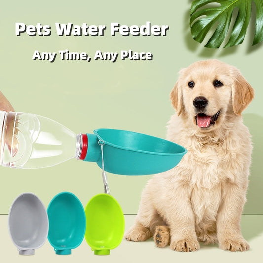 Portable Dog Drinking Bowl Outdoor Water Feeding Pet Outside Water Cup Dog Kettle For Small Breeds Dogs Pets Products b4b7172