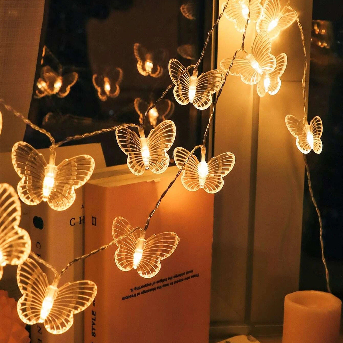 3 Meters 20 Lights Butterfly Christmas Decoration Light String - HD Wireless Product #1