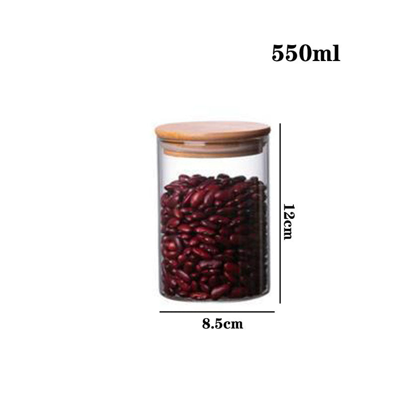 High Borosilicate Glass Tea Cans, Sealed Storage Cans, Transparent Tea Cans, Whole Grains, Candy Cans b4d78d58 6712 4d2b bc53