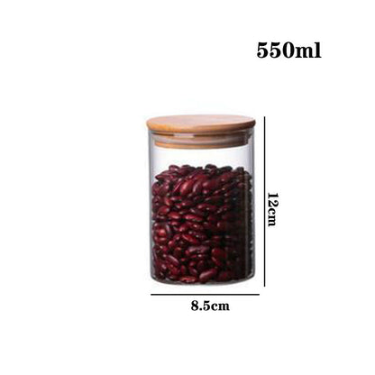 High Borosilicate Glass Tea Cans, Sealed Storage Cans, Transparent Tea Cans, Whole Grains, Candy Cans b4d78d58 6712 4d2b bc53