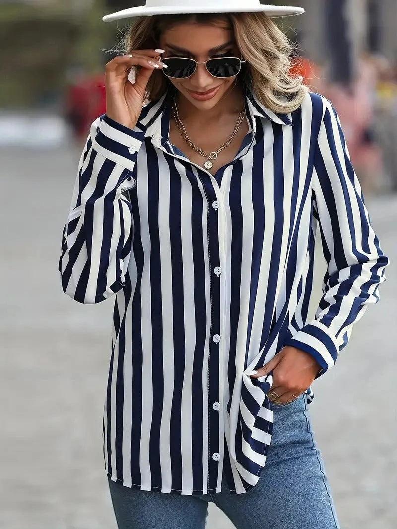New Striped Colorful Women's Cardigan Top b4e25917 479e 4b4a 8f08 8db6509779af