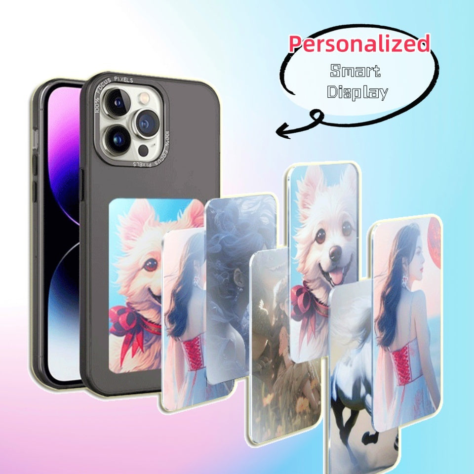 E-ink Screen Phone Case Unlimited Screen Projection Personalized Phone Cover Battery Free New Designer Luxury Phone Case b50b