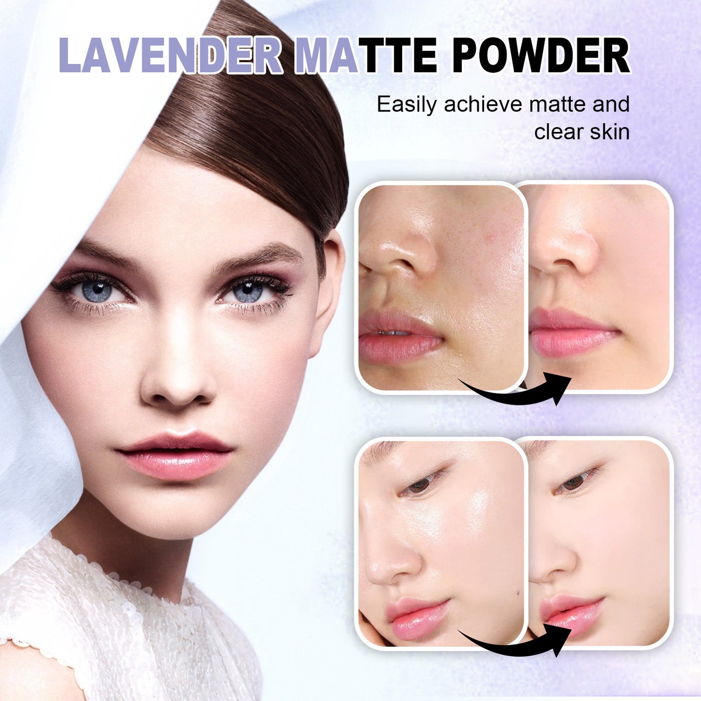 Lavender Matte Powder Matte Finish Light And Not Easy To Makeup b5271acd 7254 4524 874b a537d4f1f200