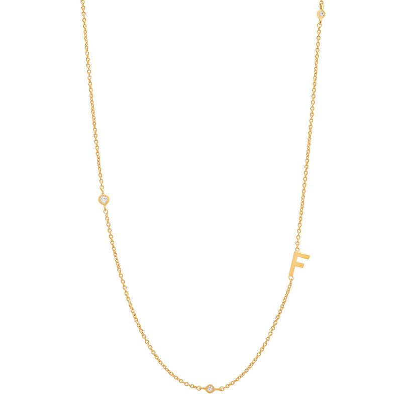18K Gold Plated 26 Letter Stainless Steel Necklace - HD Wireless Product #7