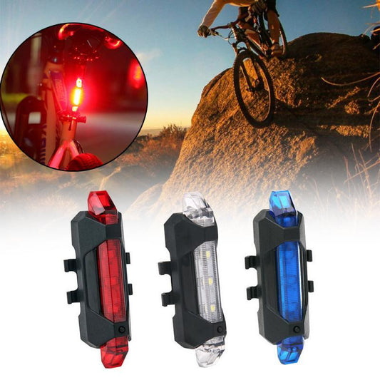 Bike Bicycle Light USB LED Rechargeable Safety Set Mountain Cycle Front Back Headlight Lamp Flashlight Bike Accessories b53ba
