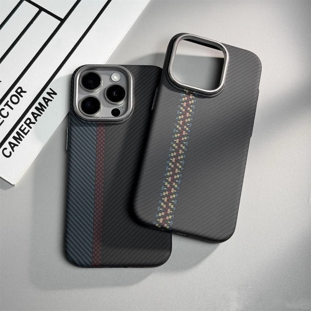 Magnetic Carbon Fiber Pattern Drop-resistant Mobile Phone Protective Case b55bd65f a961 406a b309 017f6c7d2324 a975ea43 e967 