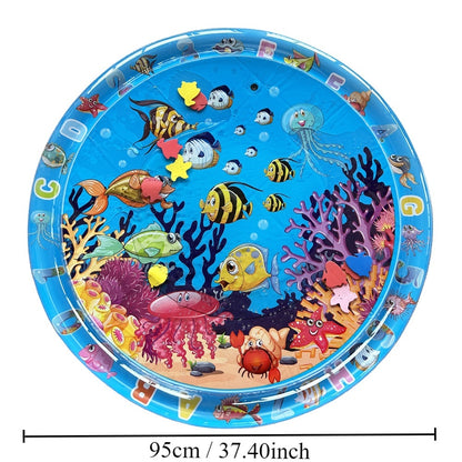 Children's Inflatable Marine Animal Racket Water Cushion Baby Crawling Racket Water Bag Racket Water Cushion Climbing Pad b56