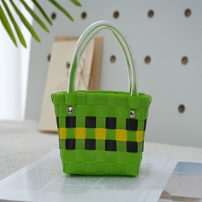 Ins Style Portable Small Square Bag Woven b58a1668 d6f9 49c1 9a0f 2d396b2ec694
