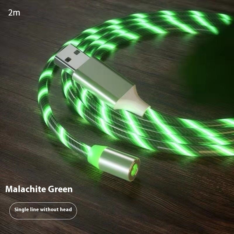 Magnetic Charging Cable Streamer Fast Charging Cable Lighting Micro USB Cable LED Magnet Charger Type-C Cable - 图片 9