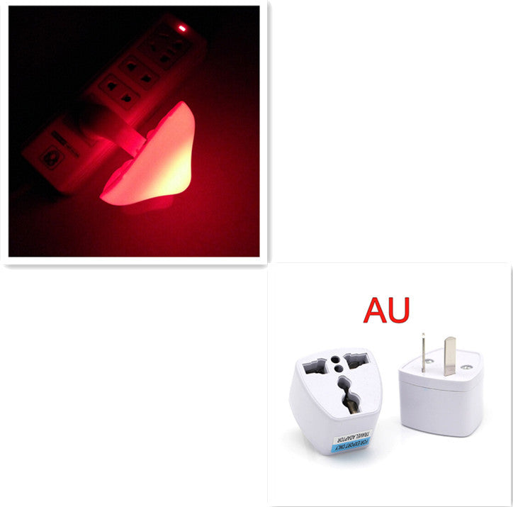 LED Night Light Mushroom Wall Socket Lamp EU US Plug Warm White Light-control Sensor Bedroom Light Home Decoration b5a165ad 2
