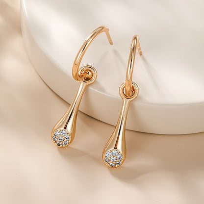 Women's Fashion Graceful Personality Zircon Earrings b5b3b9ee c80d 4589 82ae ed89b46a1271