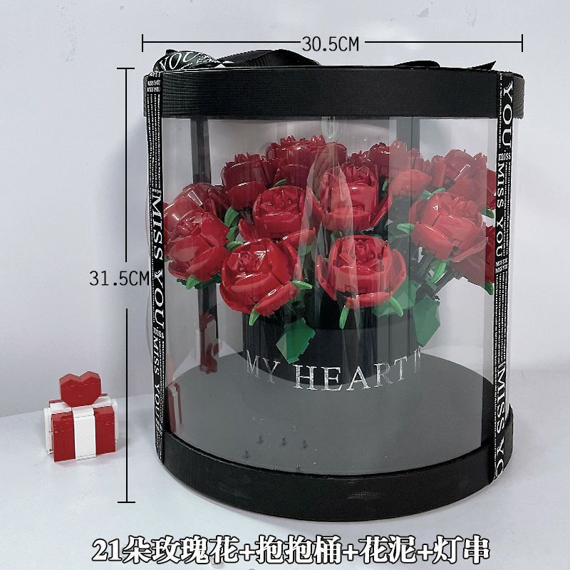 Building Blocks Rose Bouquet Flower Pot b5c59c74 b8ae 4a56 9ddf eaf74b51db40