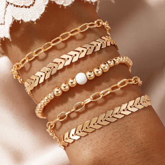 Boho Style Flower Starfish Buckle Circle Bracelet Set b5cd812f 0132 4e5c 9e9b 94a8a19fe971