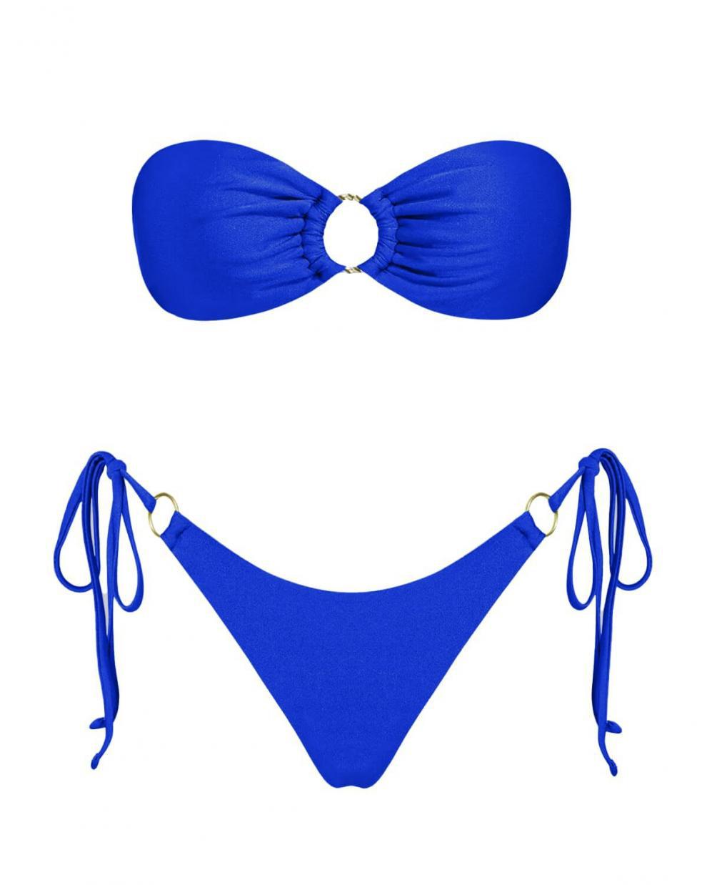 Split Swimsuit Bikini Suit Sunshine Bath Beach Tube Top Women