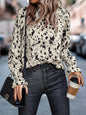 Women's Fashionable Elegant Polyester Pullover Long Sleeve Half Turtleneck Shirt b5e6479b 0933 445b 889c 00c37fbf43fb