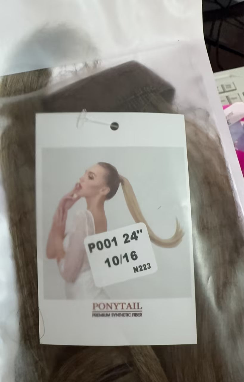 Long Straight Hair Ponytail High Temperature Matte Silk Velcro Winding Wig b5f4960e 8477 4f55 810e 9e19df981c57