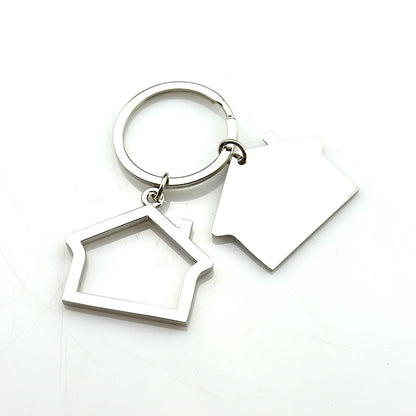 Creative Real Estate Opening Gift Double-sided Laser Sculpture House Keychain b607323d 3cc0 4726 be91 e7fb391c3ab3