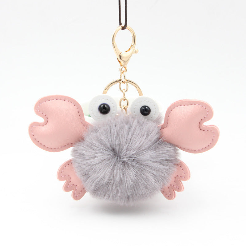 Cartoon Cute Crab Keychain Pendant b60c14a1 1c36 4471 811d 9b7220e0f7bf