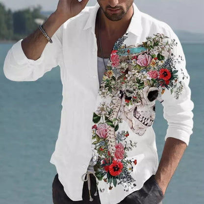 Color Matching Bamboo Linen Printed Men's Shirt b60ed06f f708 433a b8ee 2b9894c32d02