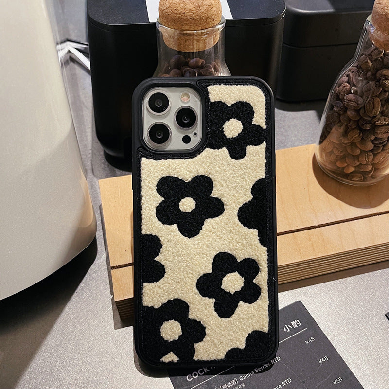 Plush Flowers Are Suitable For Ladies Autumn And Winter Mobile Phone Cases b63eb716 5d9f 43ab 810e 783565cc082a