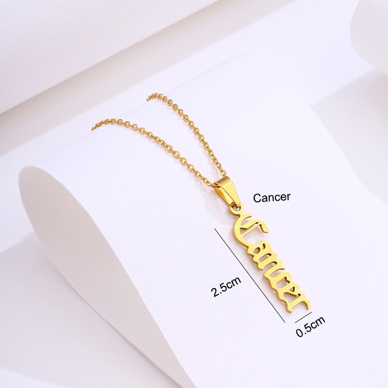 Stainless Steel Zodiac Necklace b6442ef0 e365 4568 b981 b93289c54fc3