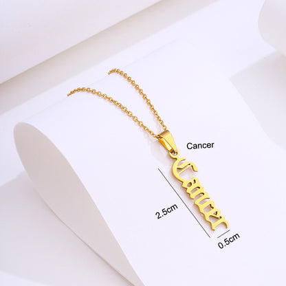 Stainless Steel Zodiac Necklace b6442ef0 e365 4568 b981 b93289c54fc3