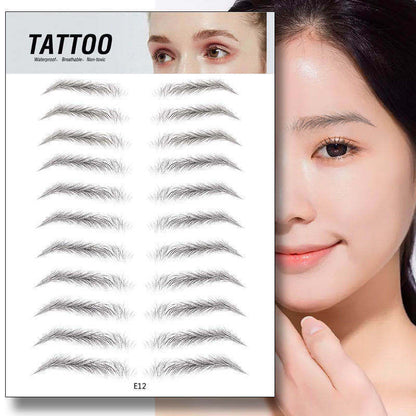 3D Waterproof Semi-permanent Eyebrow Stencil Stickers - HD Wireless Product #3