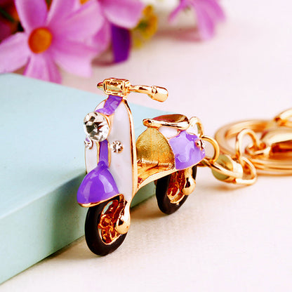 Creative Water Drill Electric Bicycle Car Key Ring b647fcd1 dc87 481b a770 745fad19b636