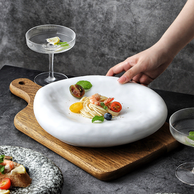 Irregular Ceramic Plate Japanese Creative Dinner Plate b64af10a f105 4e57 a9d3 f7271ca18d5e