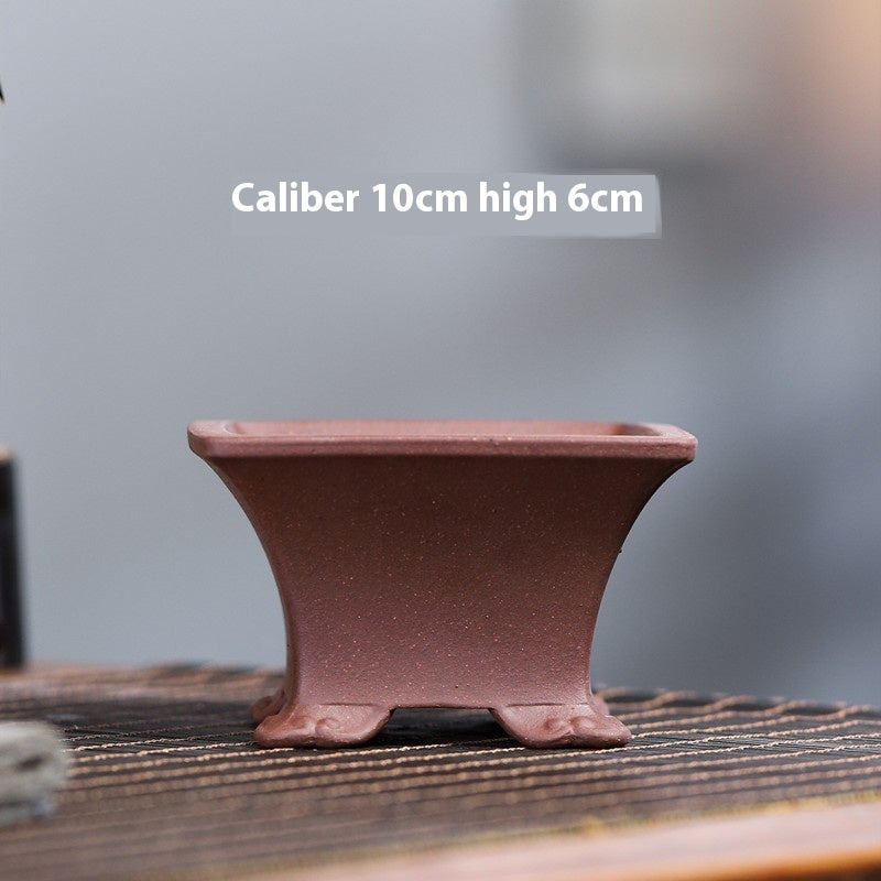 Yixing Purple Sand Small Flower Pot Stoneware Breathable b660875f ae25 4eae bd1e 0e8a21b37f31