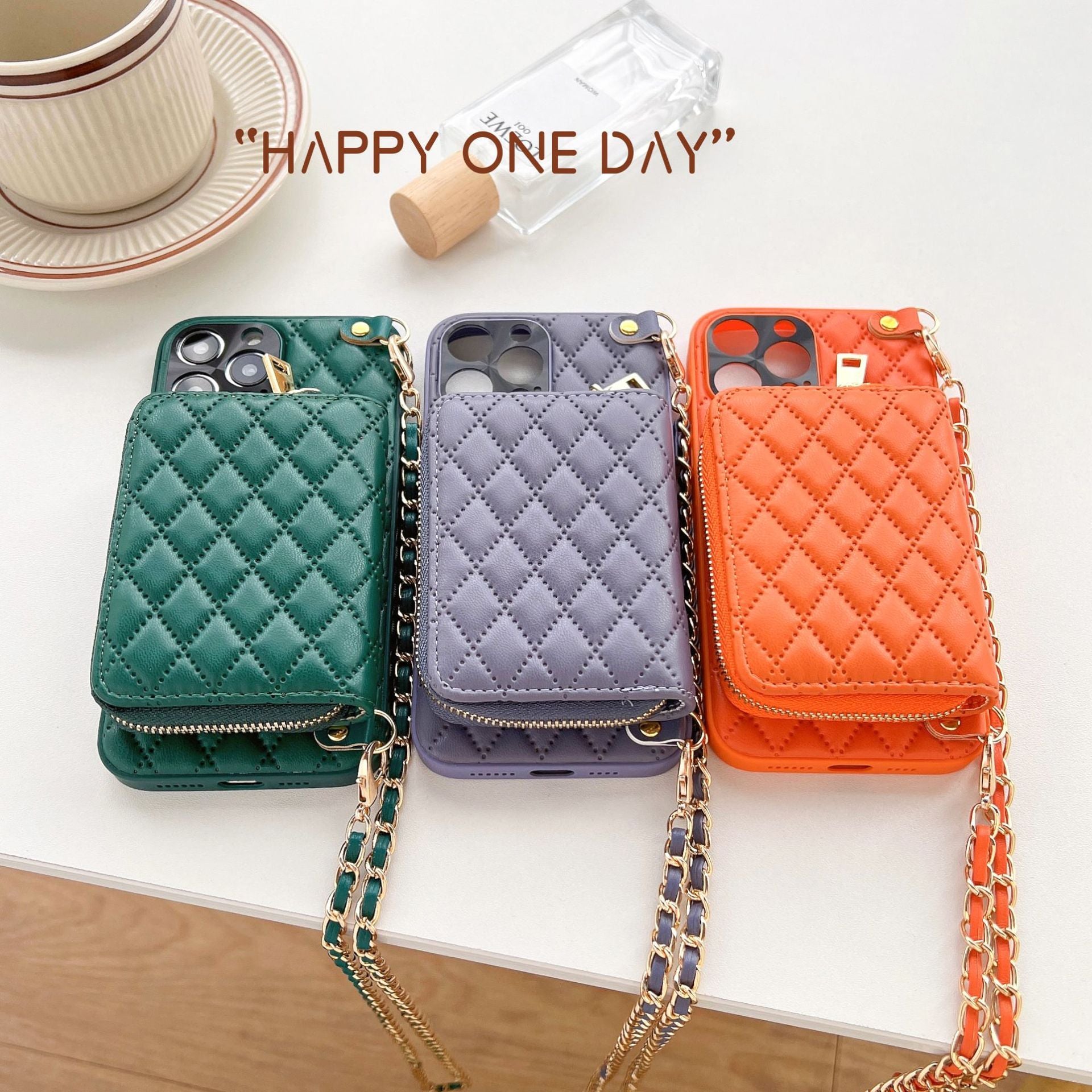 Crossbody Card Insert Case Luxury Rhombus Lamb Skin b66ef085 f12c 4265 8c12 1a033b663ac3