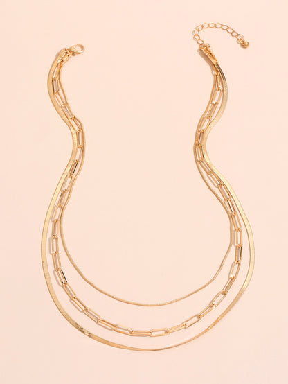 Simple And Fashionable Solid Color Metal Irregular Clavicle Chain b68d0a26 d349 4eee a903 e61845314254