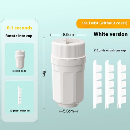 Twisting Ice Cup Rotating Release Ice Cube Trays Rotation With Cover Ice Block Mold For Freezer Home Refrigerator Storage b69