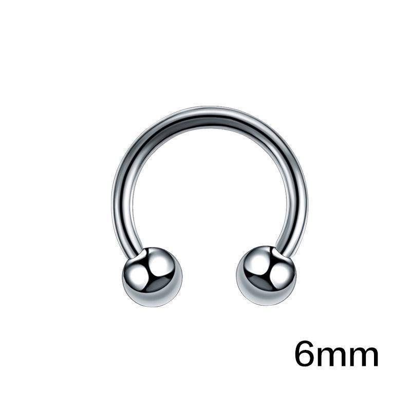 Titanium Steel Double-sided Ball Ear Bone Stud Dumbbell Earrings b693ca26 dd5b 4dbf a1a5 5cf21f1854fd
