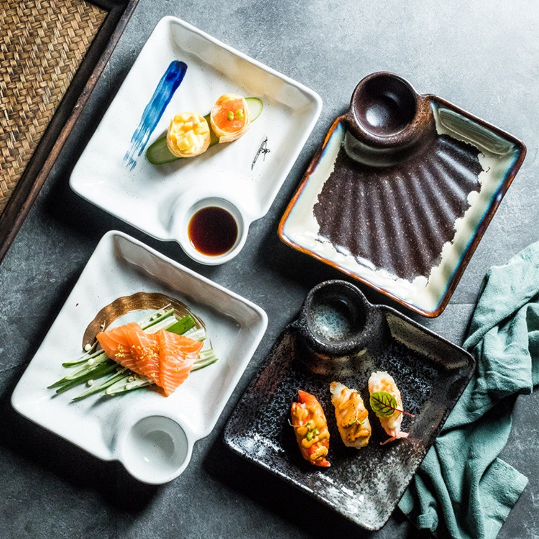 Japanese Creative Ceramic Dumpling Special Plate Comes With Vinegar Plate b6cdbeb3 bc8b 4a7f 920a 116bd5709721