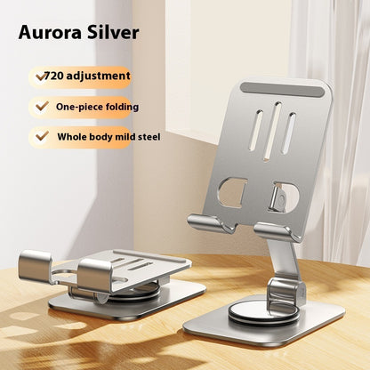 Metal Aluminum Alloy Rotating Mobile Phone Bracket Foldable Desktop - 图片 14