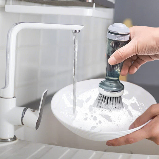 Pot Brush Dish Brush Dish Scrub Brush With Soap Dispenser For Dishes Kitchen Sink Pot Pan b70413e5 2b99 4dd3 a72c bd29e37042c