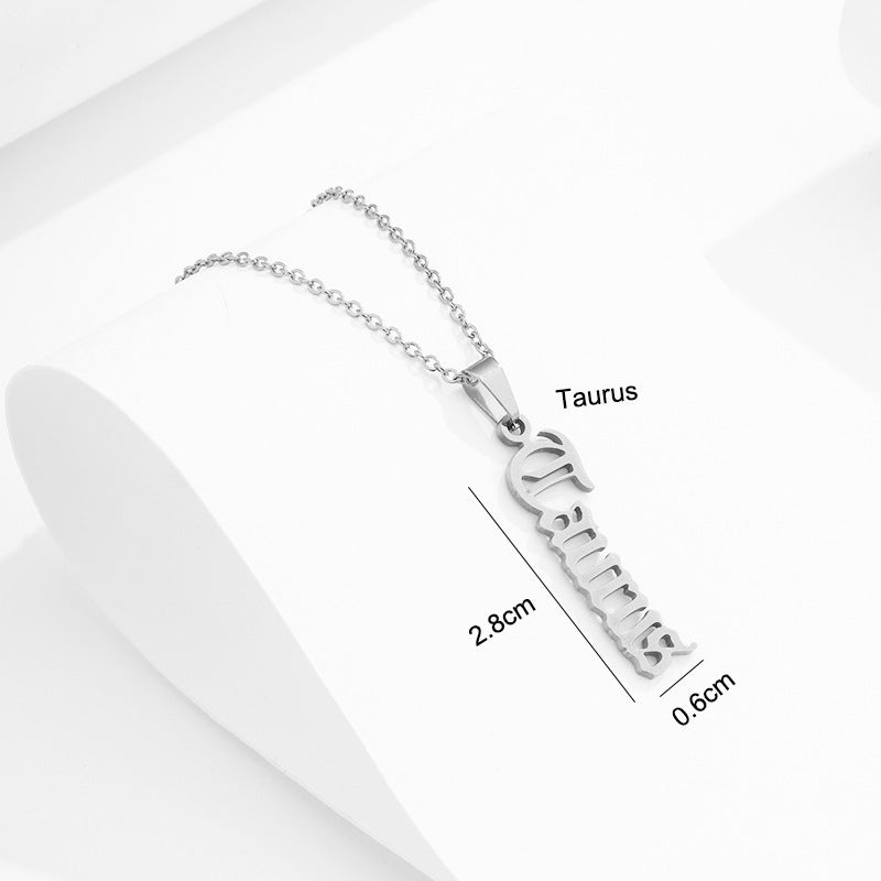 Stainless Steel Zodiac Necklace b7098819 509c 4bbf a933 dbc913c02041