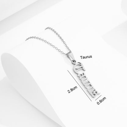Stainless Steel Zodiac Necklace b7098819 509c 4bbf a933 dbc913c02041